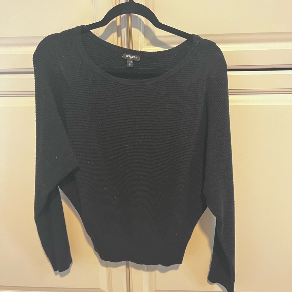 Express Classic Black Knit Top